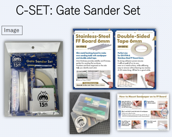 (Pre-Order CLOSED) ETA Q3 2025 - GodHand 15th Anniversary Gate Sander Set
