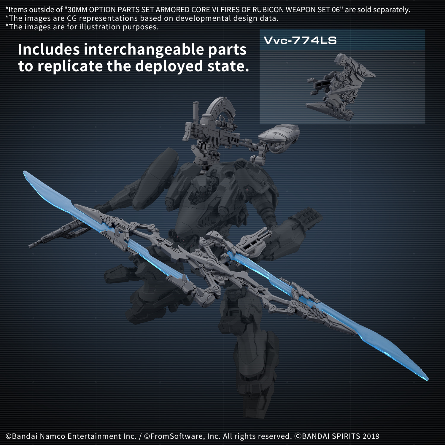 (Pre-Order Closed) ETA Nov-Dec 30MM OPTION PARTS SET ARMORED CORE Ⅵ FIRES OF RUBICON WEAPON SET 06