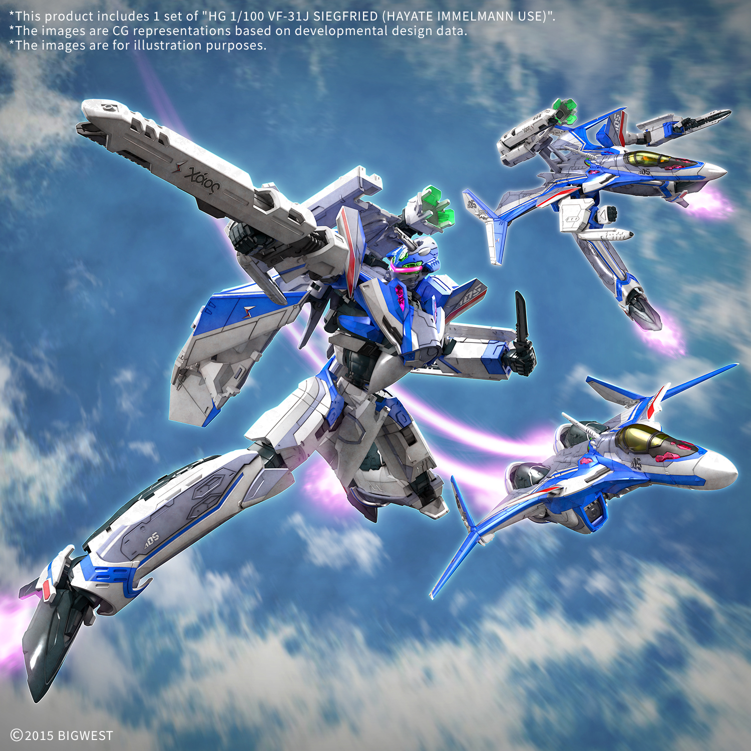 (Pre-Order Closed) ETA Sep-Oct HG 1/100 VF-31J SIEGFRIED (HAYATE IMMELMANN USE)