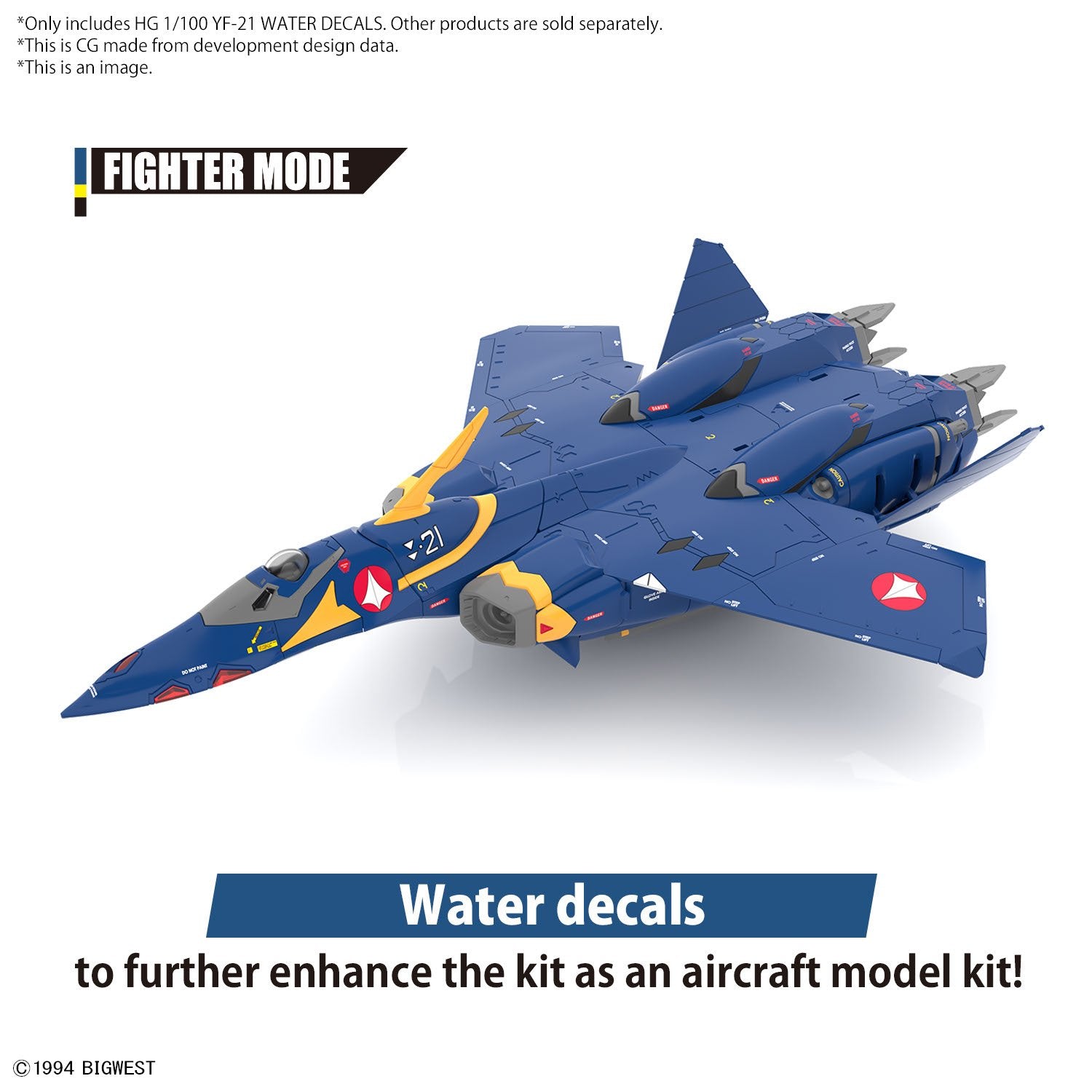 BANDAI Hobby HG 1/100 YF - 21 WATER DECALS - Gundam Extra - Your BEST Gunpla Supplier