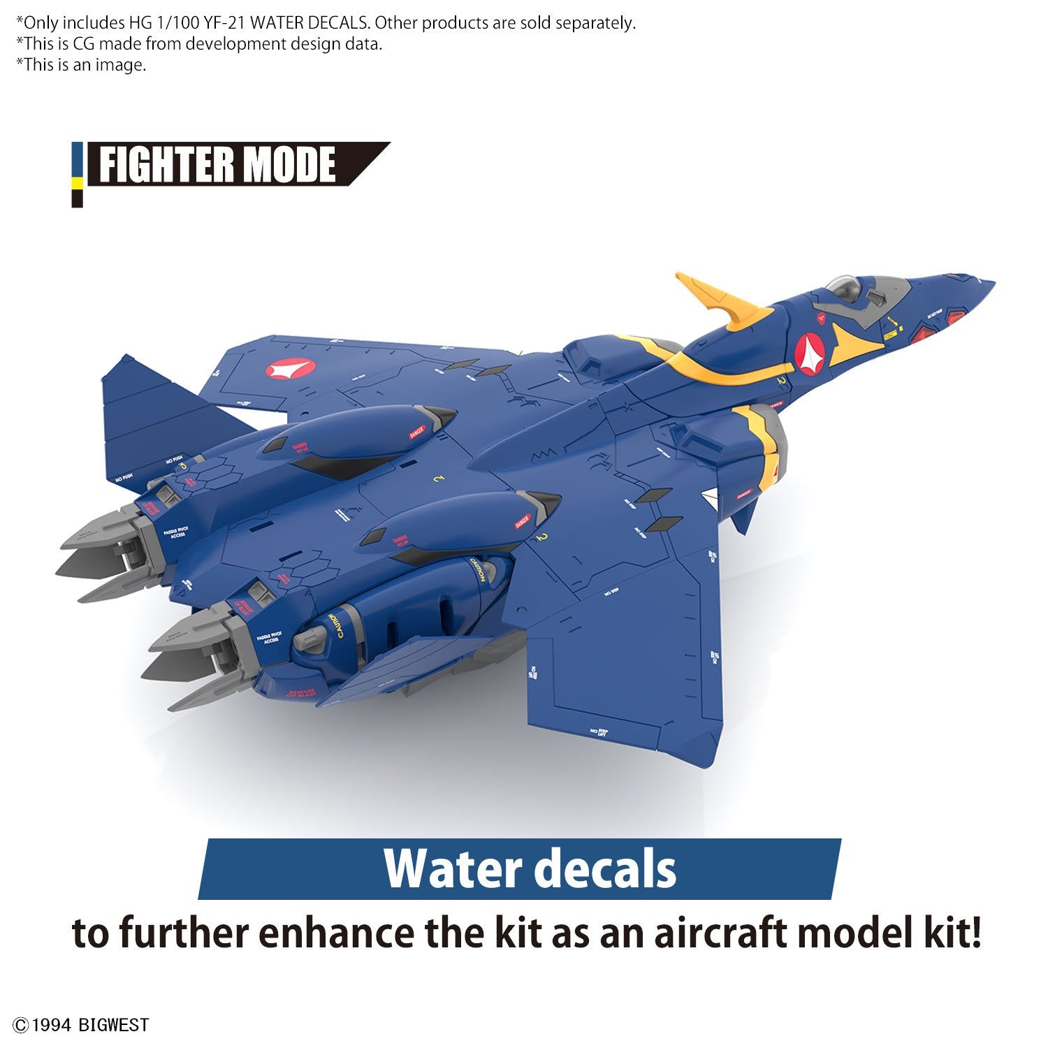 BANDAI Hobby HG 1/100 YF - 21 WATER DECALS - Gundam Extra - Your BEST Gunpla Supplier
