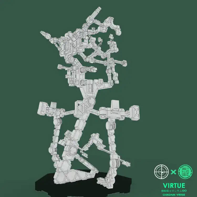 Dian Chang Armor GN - 005 Display Stand for MG Gundam Virtue - Gundam Extra - Your BEST Gunpla Supplier