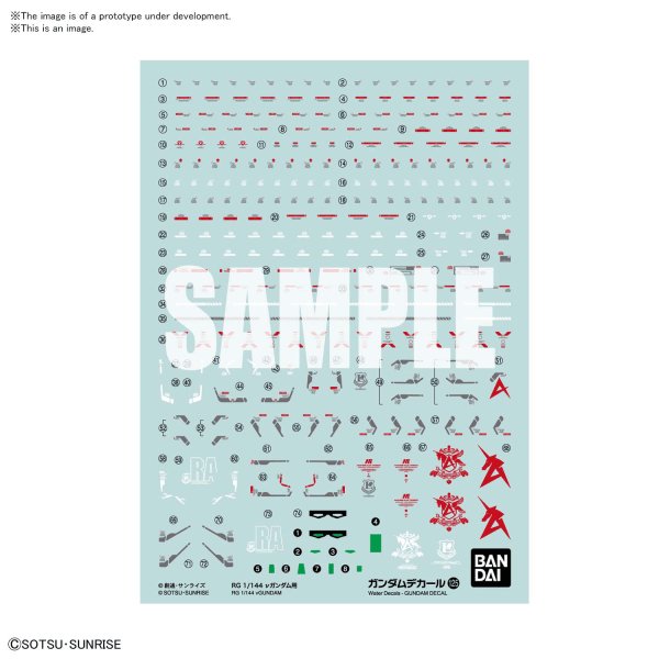 GUNDAM DECAL125 RG 1/144 vGUNDAM - Gundam Extra - Your BEST Gunpla Supplier