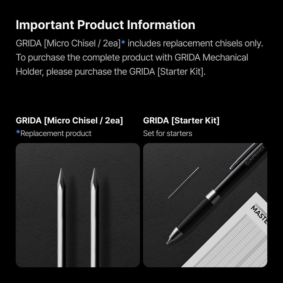 Gunprimer GRIDA Micro Chisel / 2ea - Gundam Extra - Your BEST Gunpla Supplier