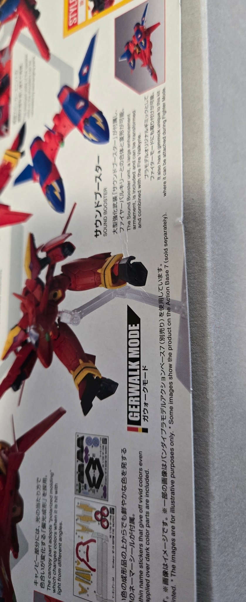 HG 1/100 VF - 19 CUSTOM FIRE VALKYRIE WITH SOUND BOOSTER - Gundam Extra - Your BEST Gunpla Supplier