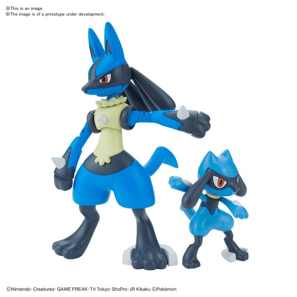 Pokemon Model Kit Riolu & Lucario - Gundam Extra - Your BEST Gunpla Supplier