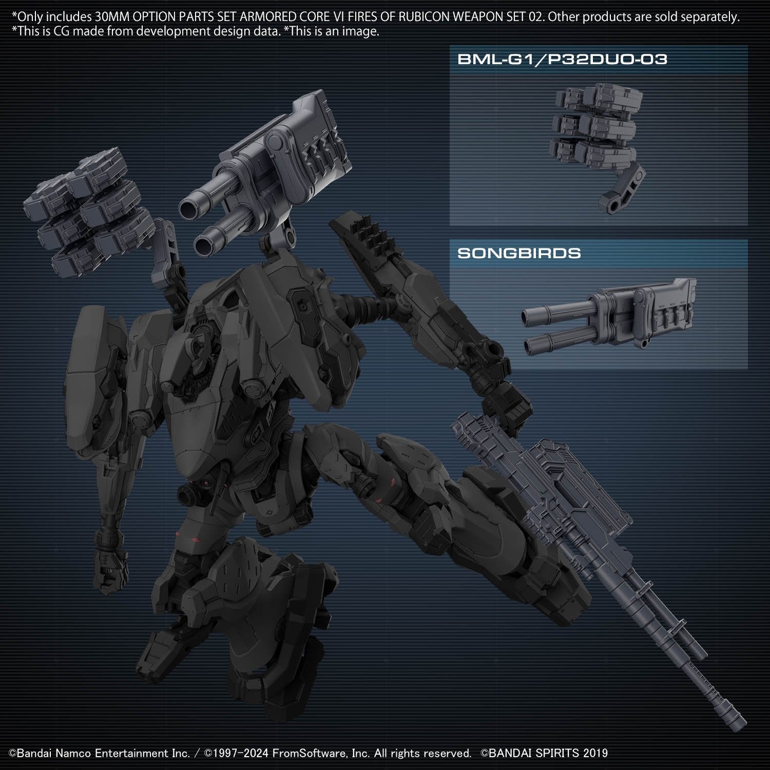 (Pre - Order) ETA Feb - Mar 30MM OPTION PARTS SET ARMORED CORE Ⅵ FIRES OF RUBICON WEAPON SET 02 - Gundam Extra - Your BEST Gunpla Supplier