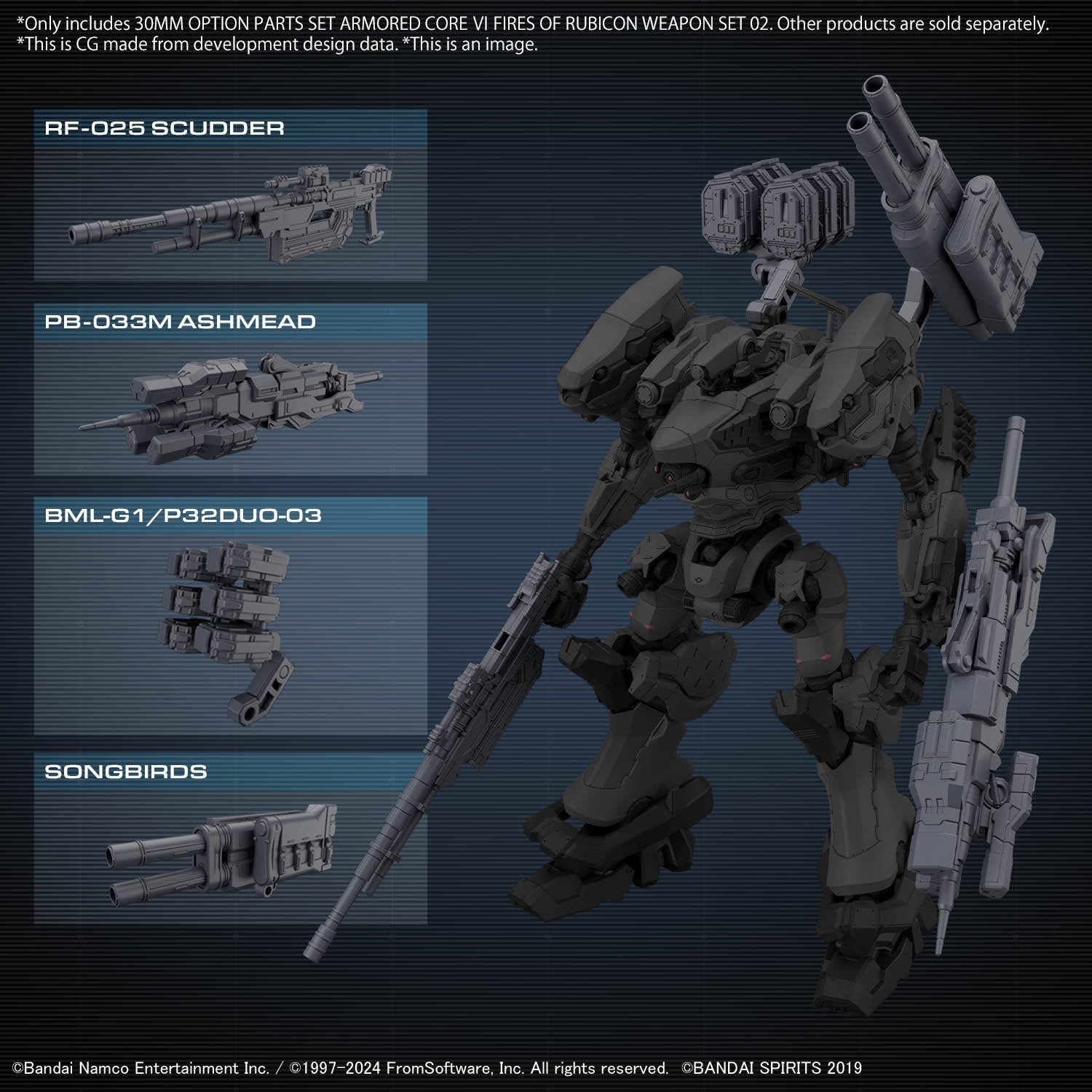 (Pre - Order) ETA Feb - Mar 30MM OPTION PARTS SET ARMORED CORE Ⅵ FIRES OF RUBICON WEAPON SET 02 - Gundam Extra - Your BEST Gunpla Supplier
