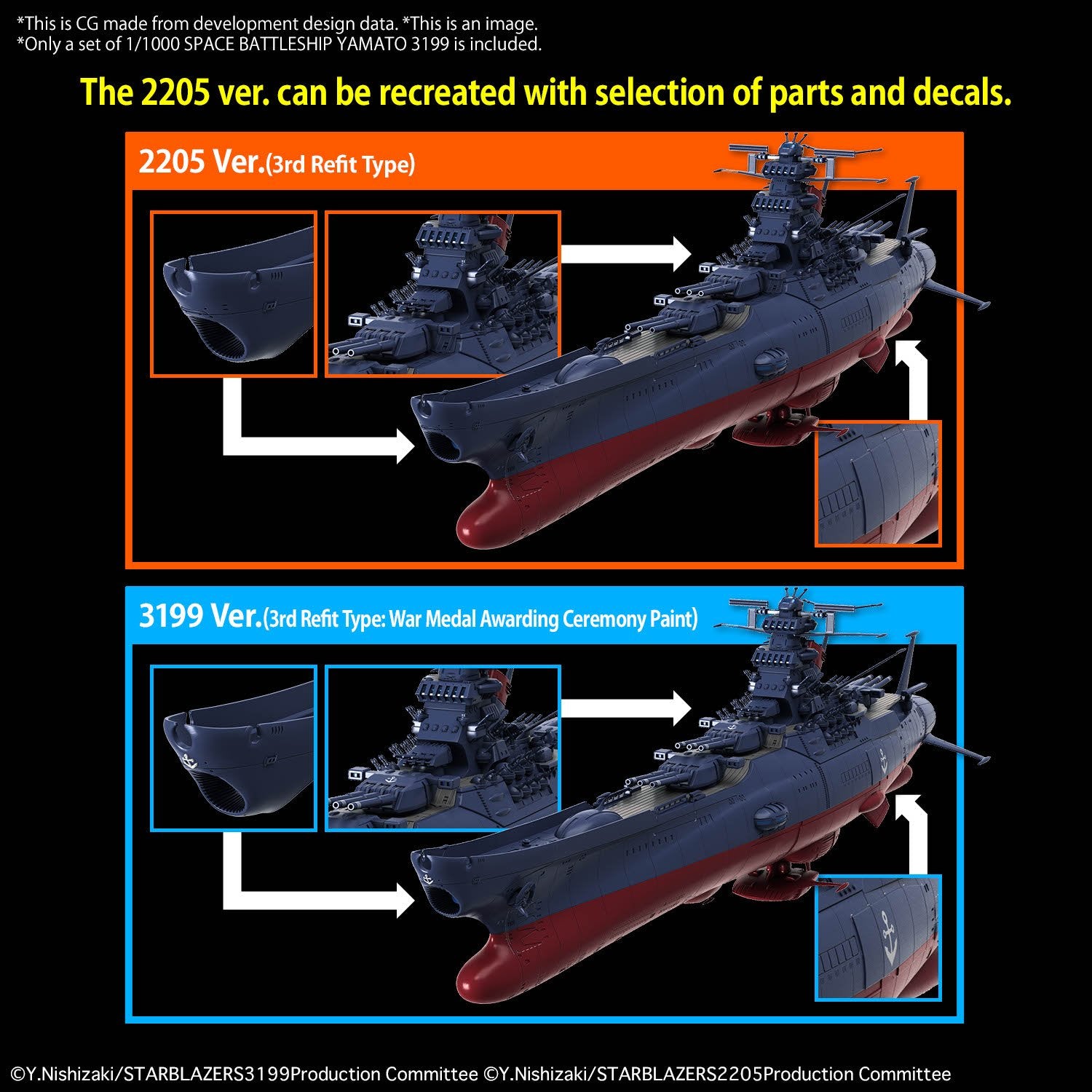 (Pre - Order) ETA Jan - Feb 2025 1/1000 SPACE BATTLESHIP YAMATO 3199 - Gundam Extra - Your BEST Gunpla Supplier