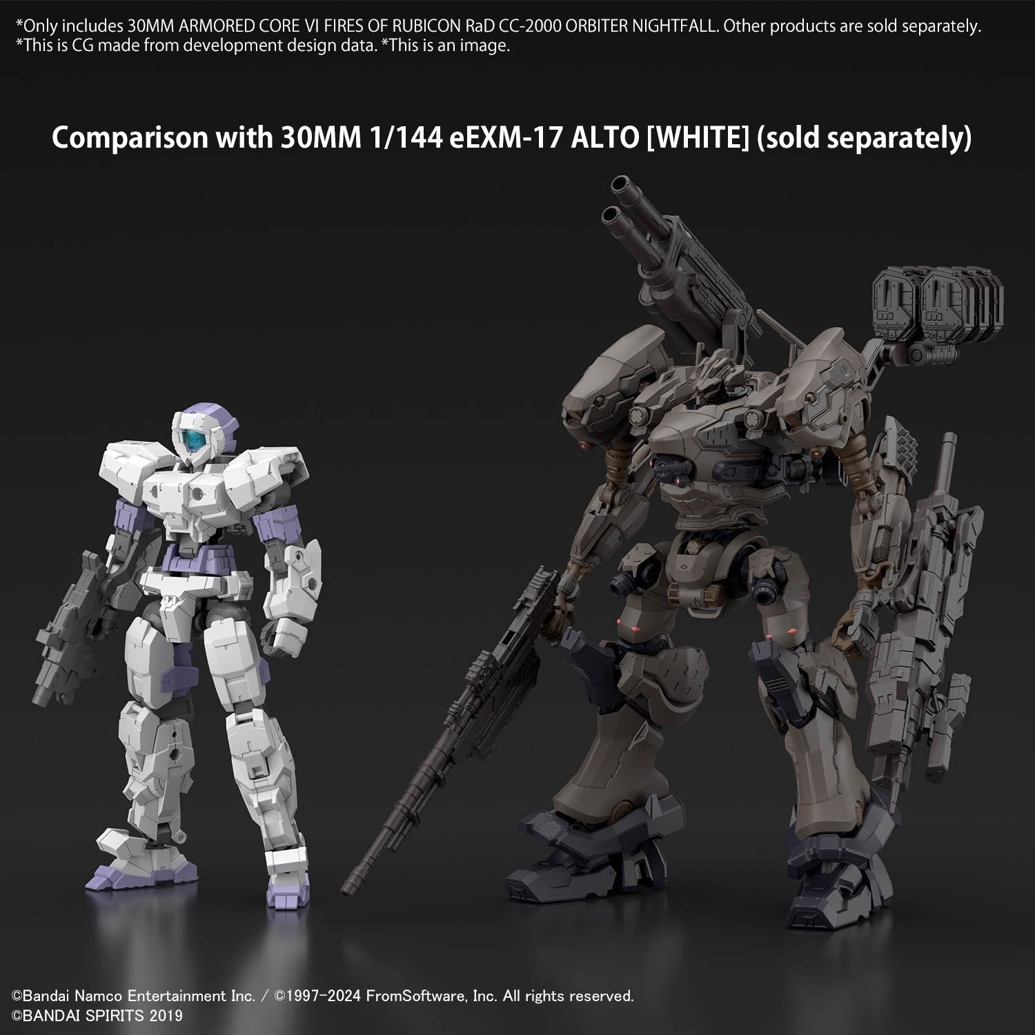 (Pre - Order) ETA Nov - Dec 30MM ARMORED CORE Ⅵ FIRES OF RUBICON RaD CC - 2000 ORBITER NIGHTFALL - Gundam Extra - Your BEST Gunpla Supplier