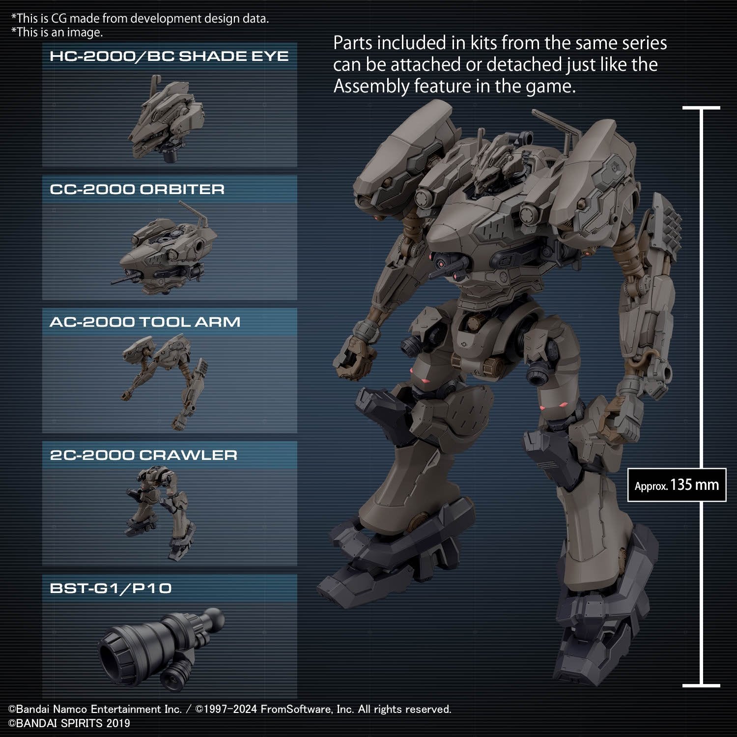 (Pre - Order) ETA Nov - Dec 30MM ARMORED CORE Ⅵ FIRES OF RUBICON RaD CC - 2000 ORBITER NIGHTFALL - Gundam Extra - Your BEST Gunpla Supplier