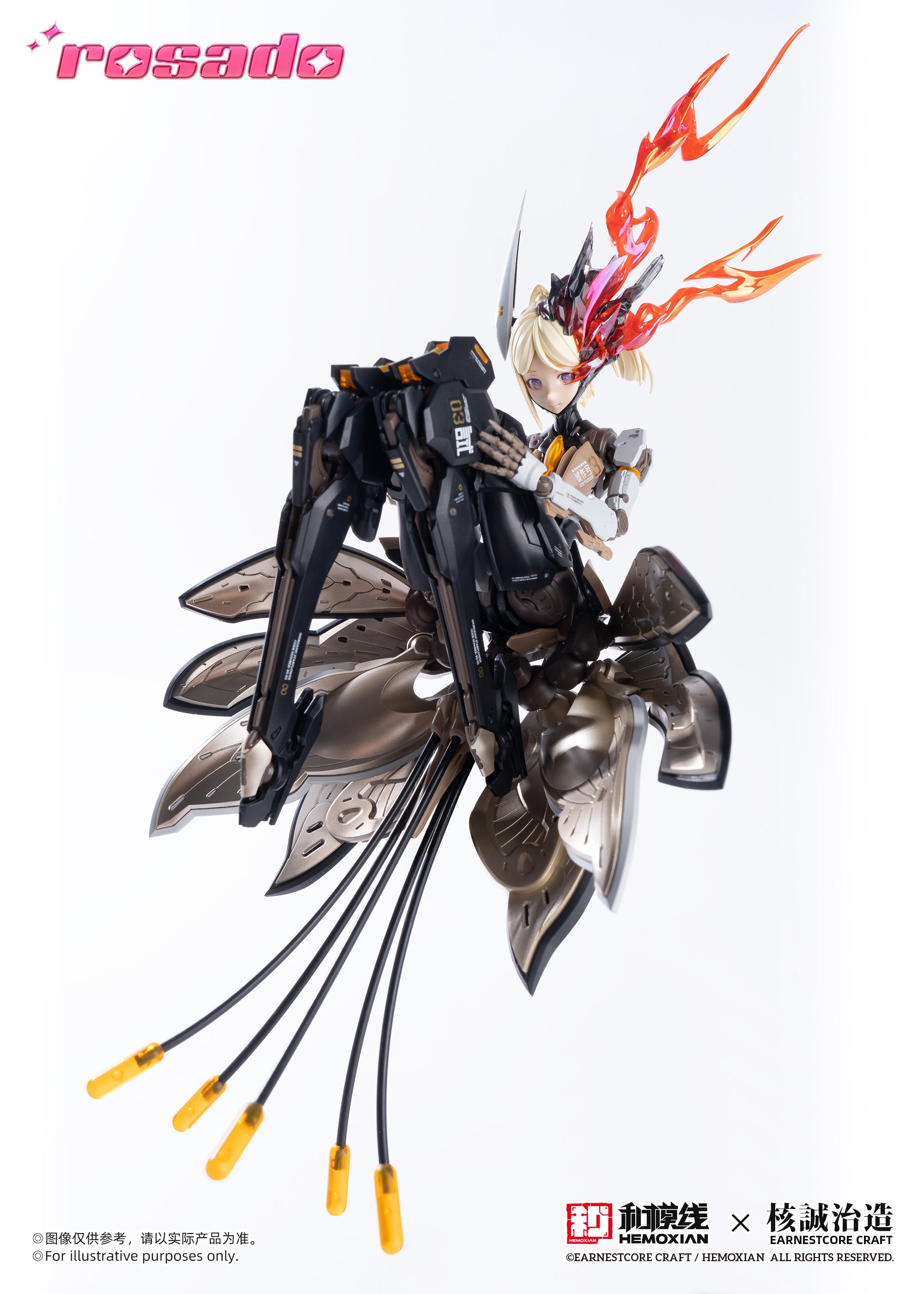 NONZERO STUDIO (Hemoxian) Hemoxian X Earnestcore Craft 1/10 Rosado Starflower Lily MK3 Model Kit