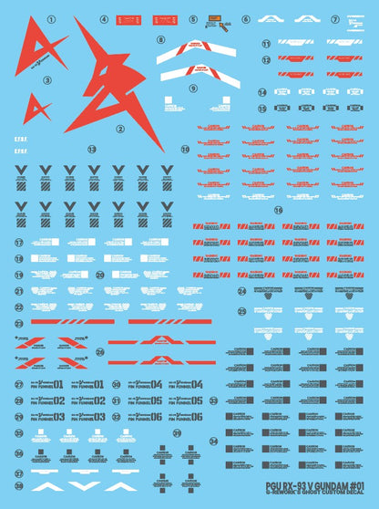 G-Rework Decal [PG] UNLEASHED RX-93 V GUNDAM