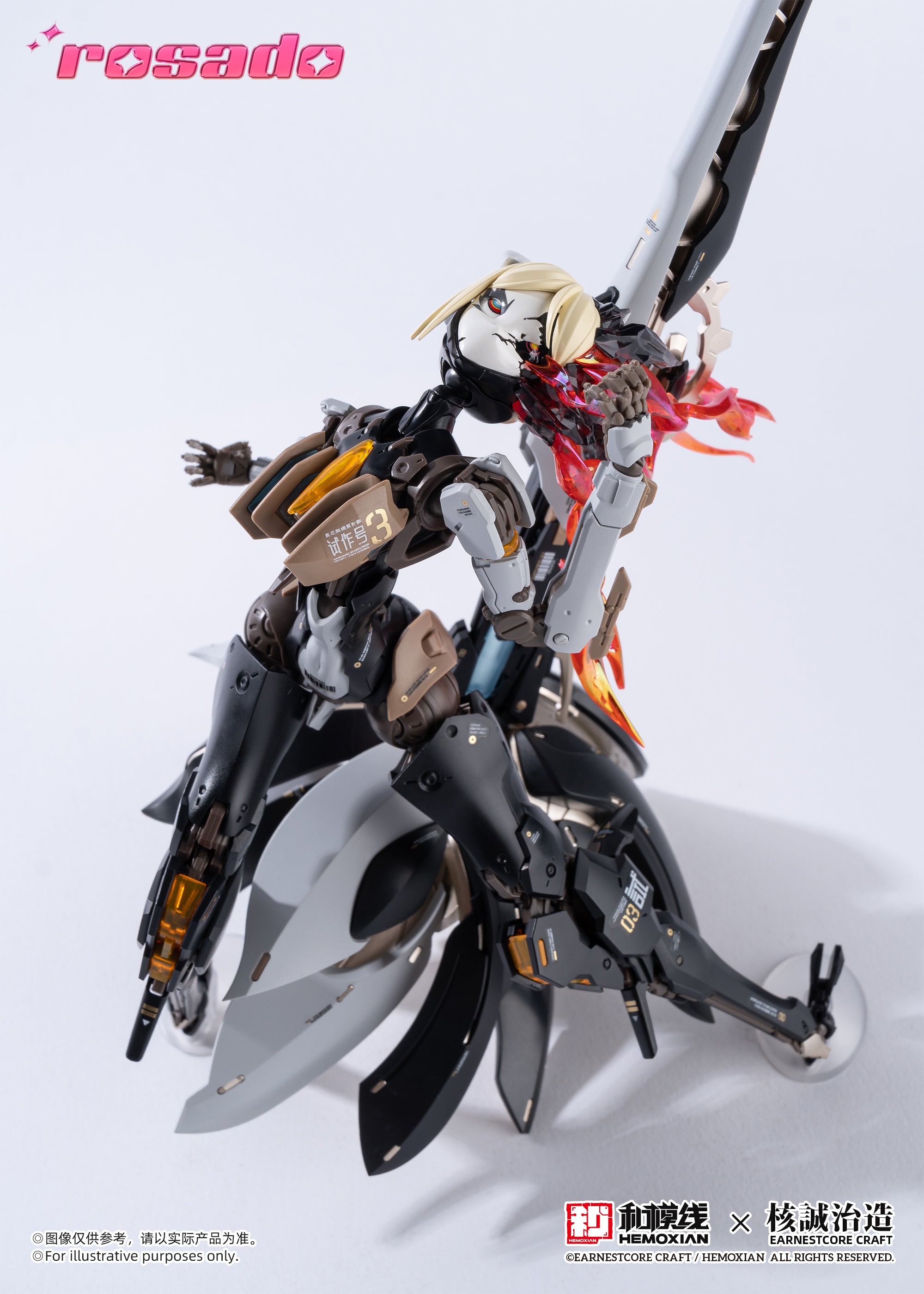 NONZERO STUDIO (Hemoxian) Hemoxian X Earnestcore Craft 1/10 Rosado Starflower Lily MK3 Model Kit
