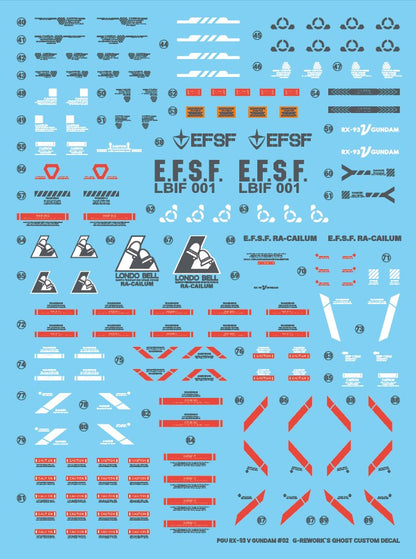 G-Rework Decal [PG] UNLEASHED RX-93 V GUNDAM