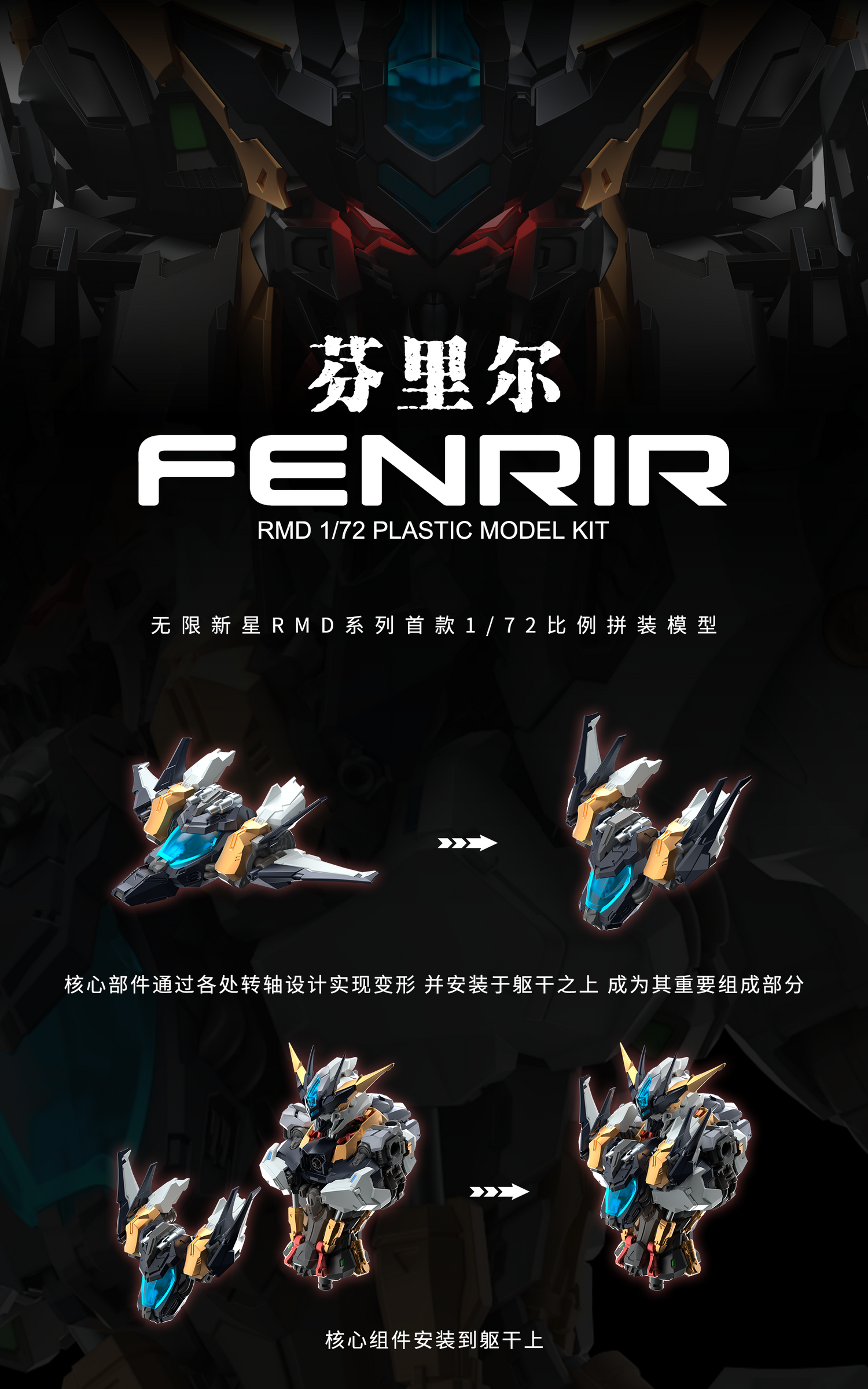 IN ERA 1/72 Infinity Nova RMD FENRIR Model Kit