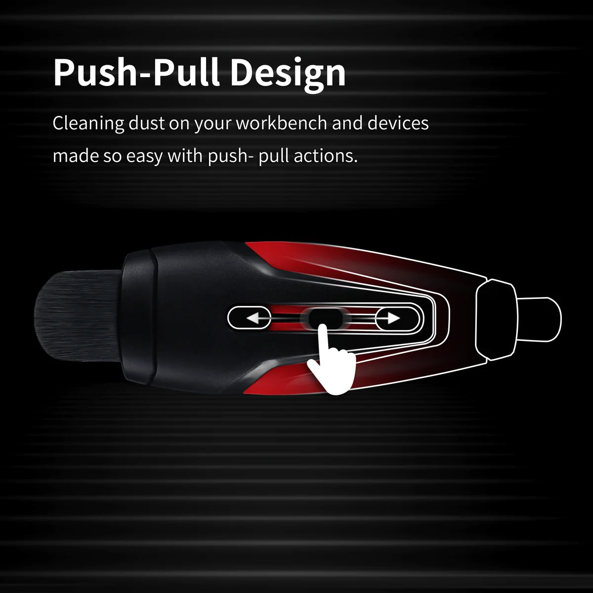 DSPIAE Retractable Dust Brush Double Head