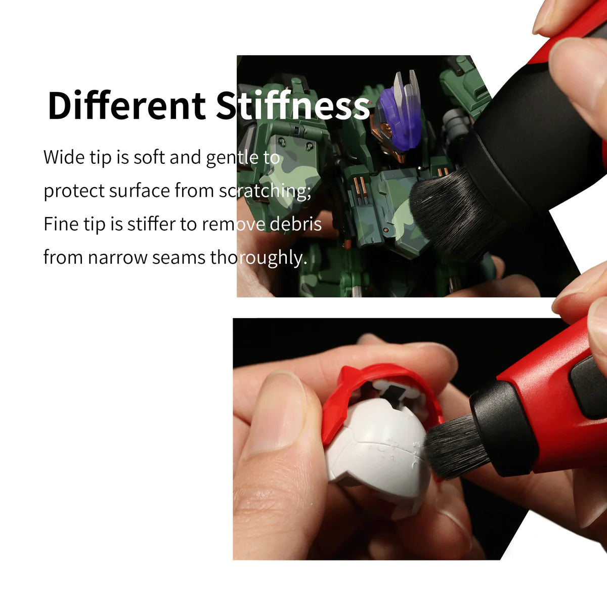 DSPIAE Retractable Dust Brush Double Head