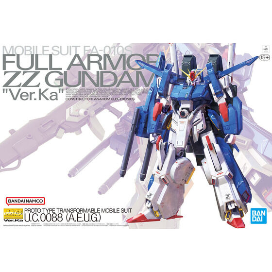 Bandai Hobby MG 1/100 FULL ARMOR ZZ GUNDAM Ver.Ka(NOT FAZZ))(2026)