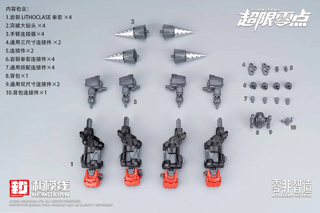 NONZERO STUDIO (Hemoxian) 1/10 Over Zero Series BAKI Accesories package