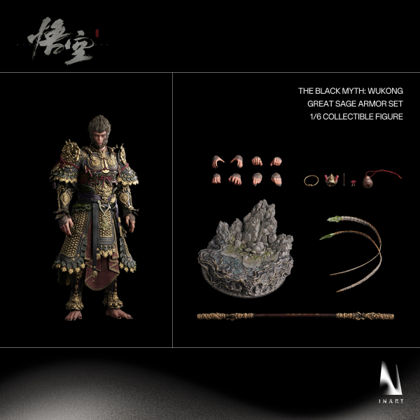 (Pre-Order Closed)  ETA Q2 2026 Queen Studios The Black Myth: Wukong Great Sage Armor Set Sixth Scale Collectible Figure