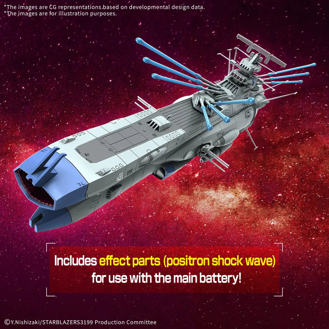 (Pre-Order)  ETA July-Aug 2026 1/1000 BB-101 ARIZONA CLASS SPACE BATTLE SHIP ARIZONA