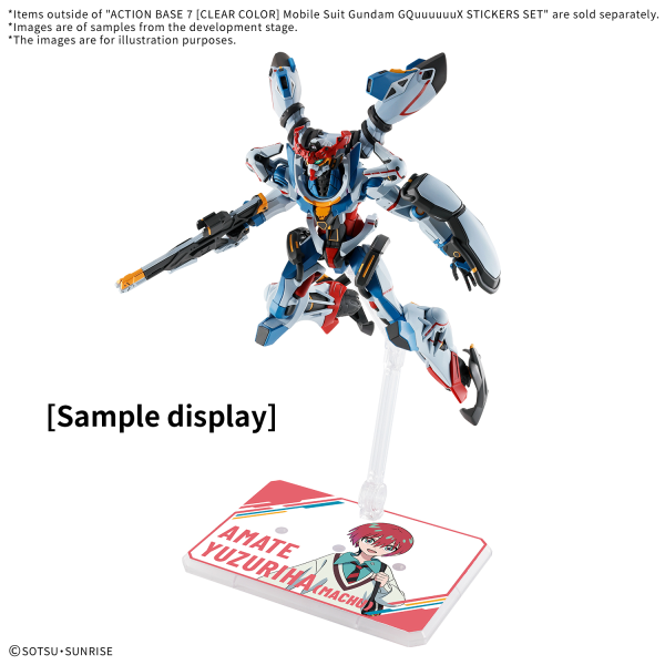 (Pre-Order Closed)  ETA Jul-Aug  ACTION BASE 7 ［CLEAR COLOR］ Mobile Suit Gundam GQuuuuuuX STICKERS SET