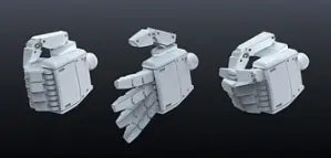 Bandai Hobby Builders Parts - HD 1/100 MS Hand 01 (E.F.S.F.)