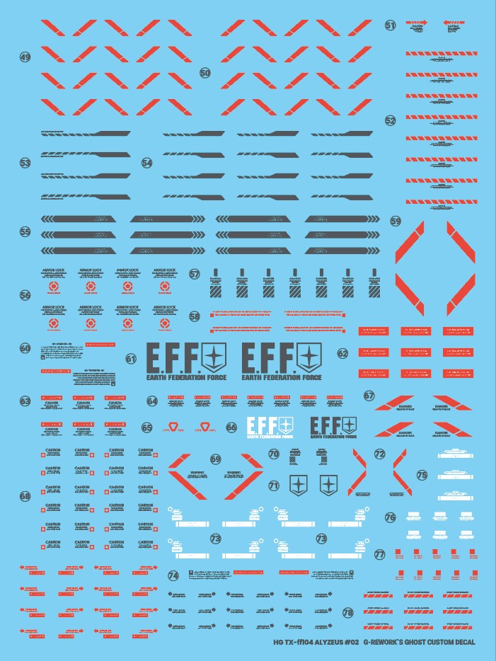 G-Rework Decal [HG] TX-ff104 ALYZEUS