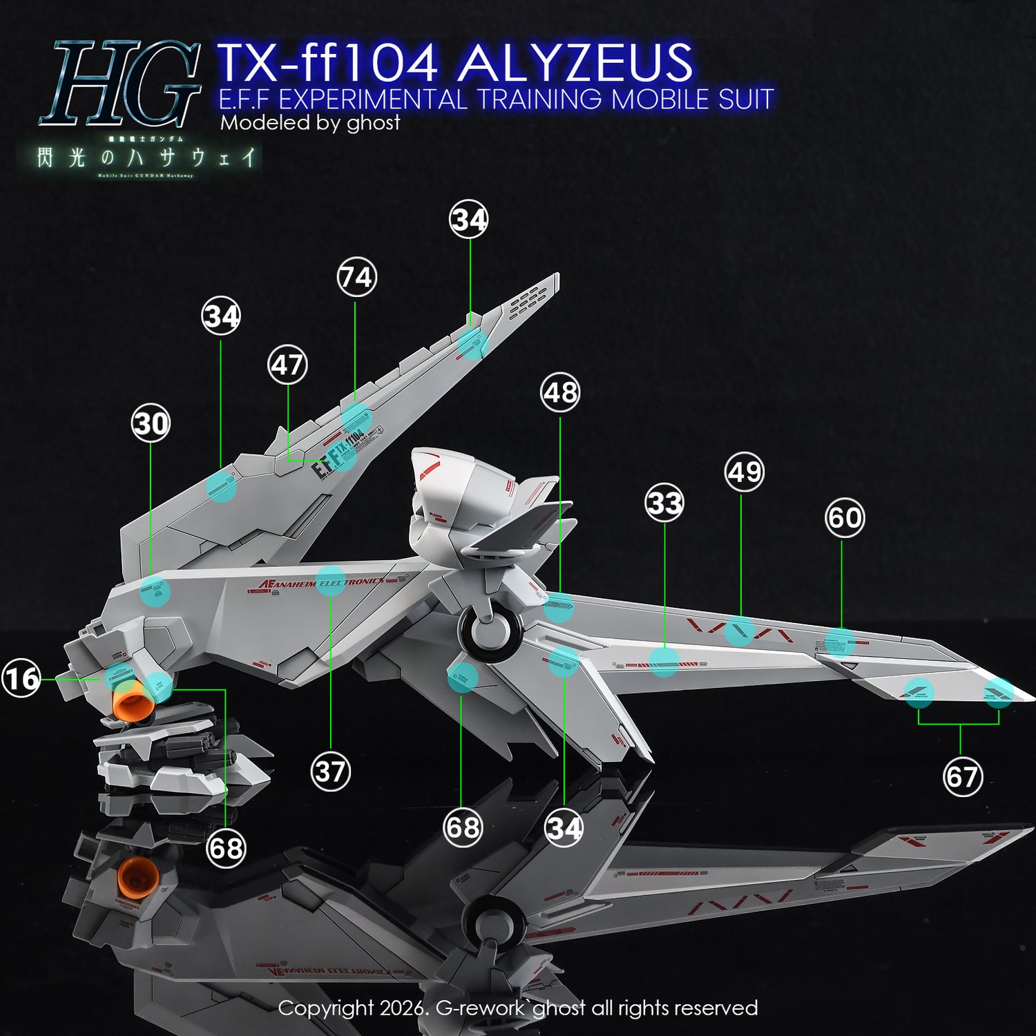 G-Rework Decal [HG] TX-ff104 ALYZEUS