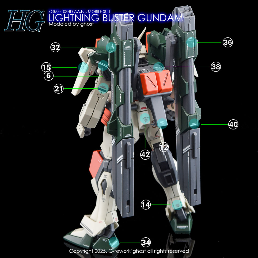 G-Rework HG] [SEED] LIGHTING BUSTER GUNDAM