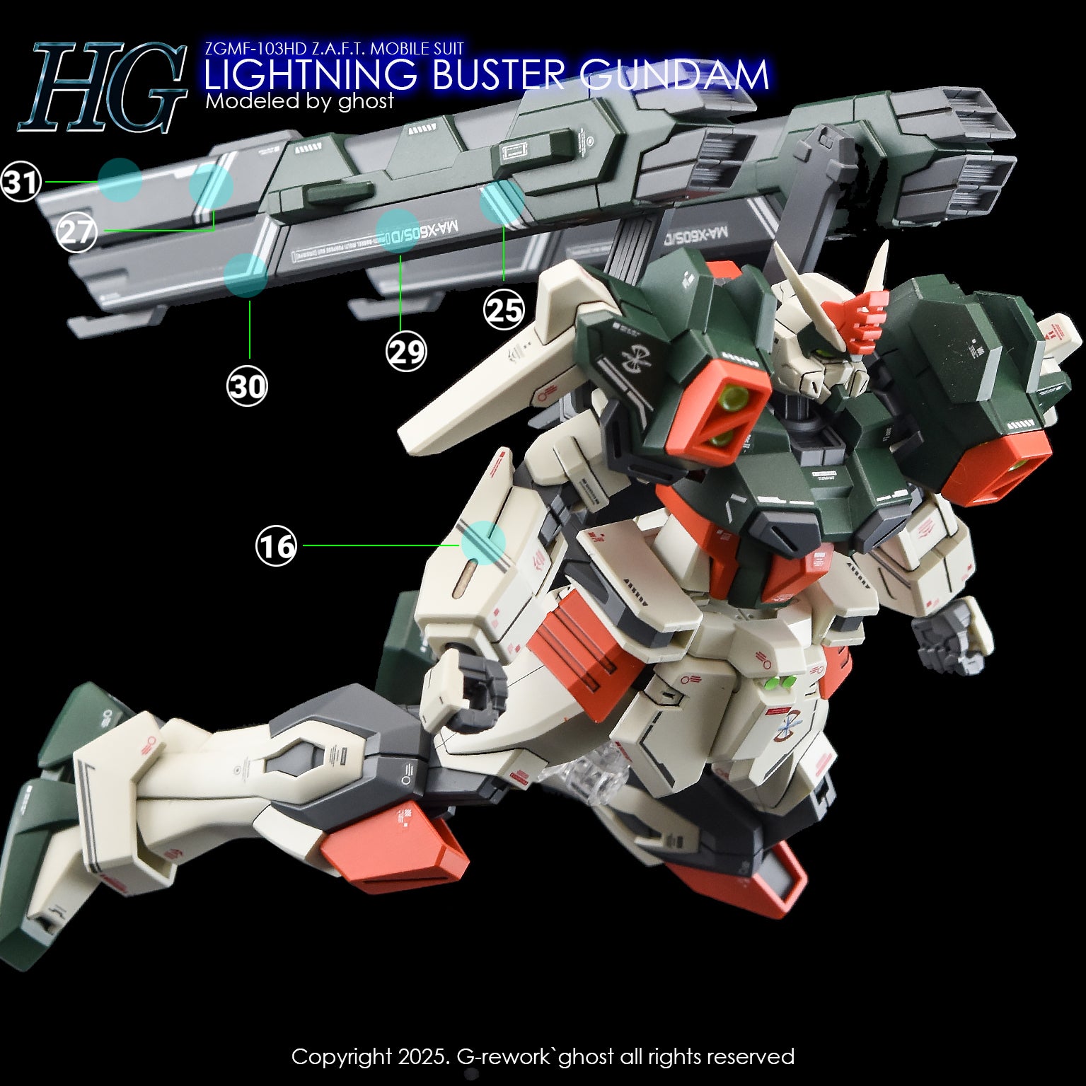 G-Rework HG] [SEED] LIGHTING BUSTER GUNDAM