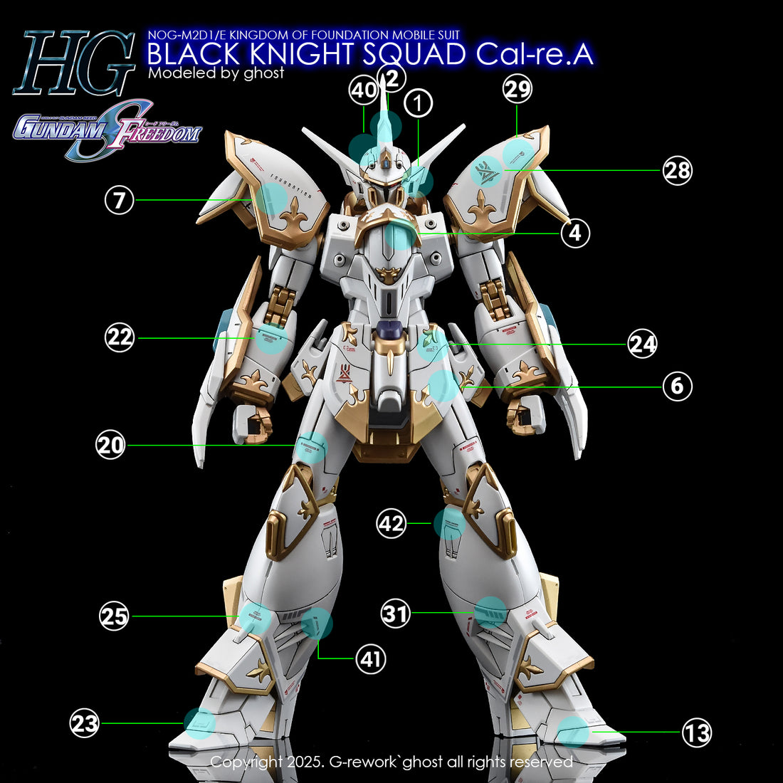 G-Rework [HG] [SEED] BLACK KNIGHT SQUAD Cal-re.A
