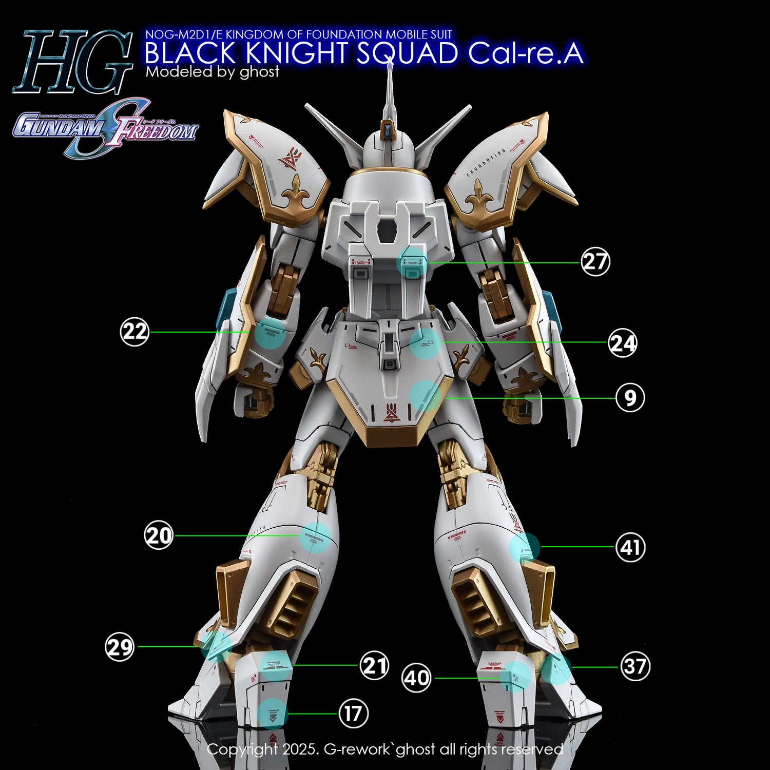 G-Rework [HG] [SEED] BLACK KNIGHT SQUAD Cal-re.A