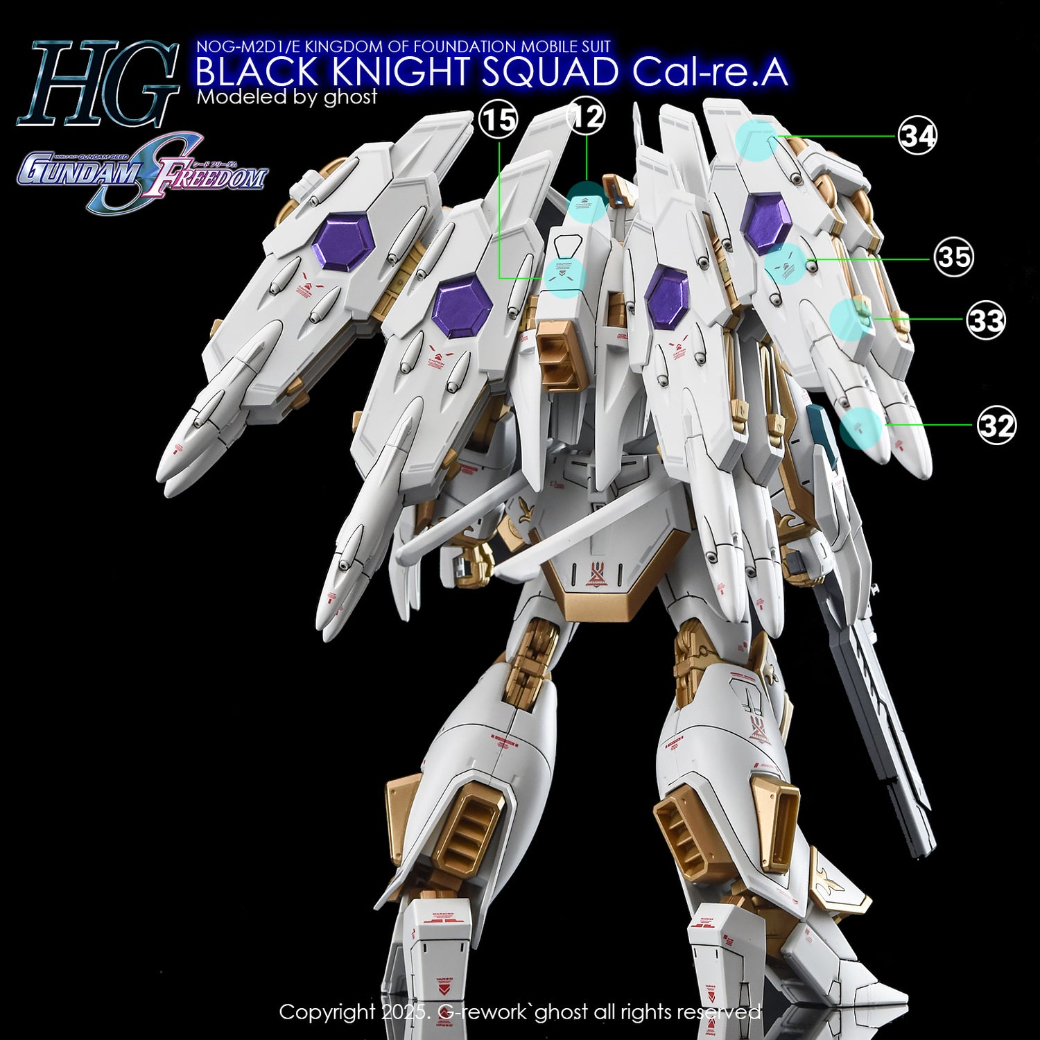 G-Rework [HG] [SEED] BLACK KNIGHT SQUAD Cal-re.A