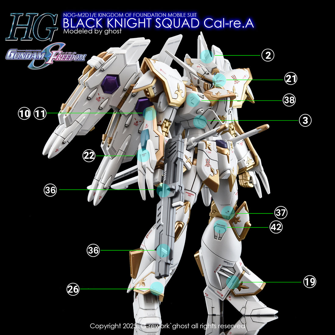 G-Rework [HG] [SEED] BLACK KNIGHT SQUAD Cal-re.A