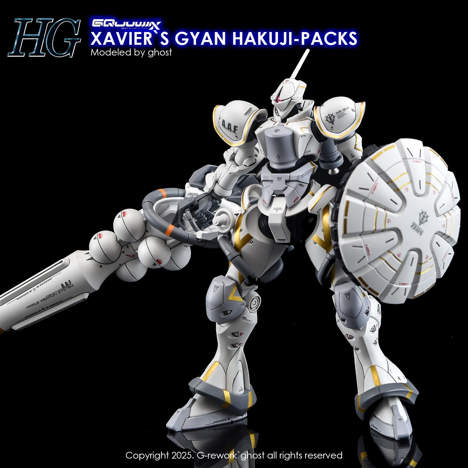 G-Rework [HG] [GQX] XAVIER`S GYAN HAKUJI-PACKS – Gundam Extra-Your