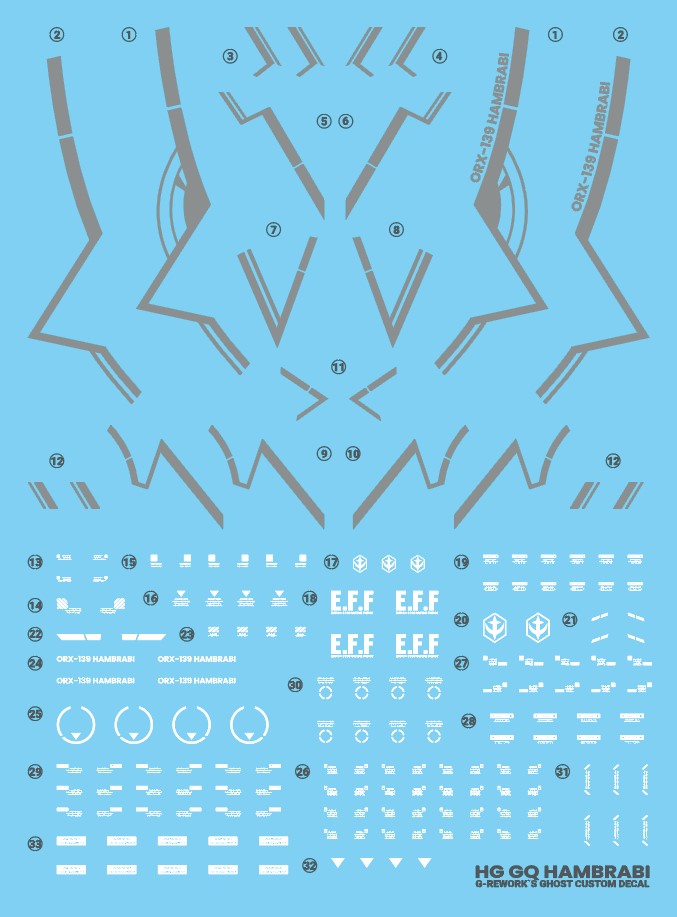 G-Rework Decal [HG] [GQX] HAMBRABI