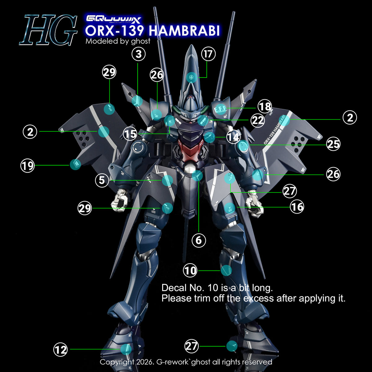 G-Rework Decal [HG] [GQX] HAMBRABI
