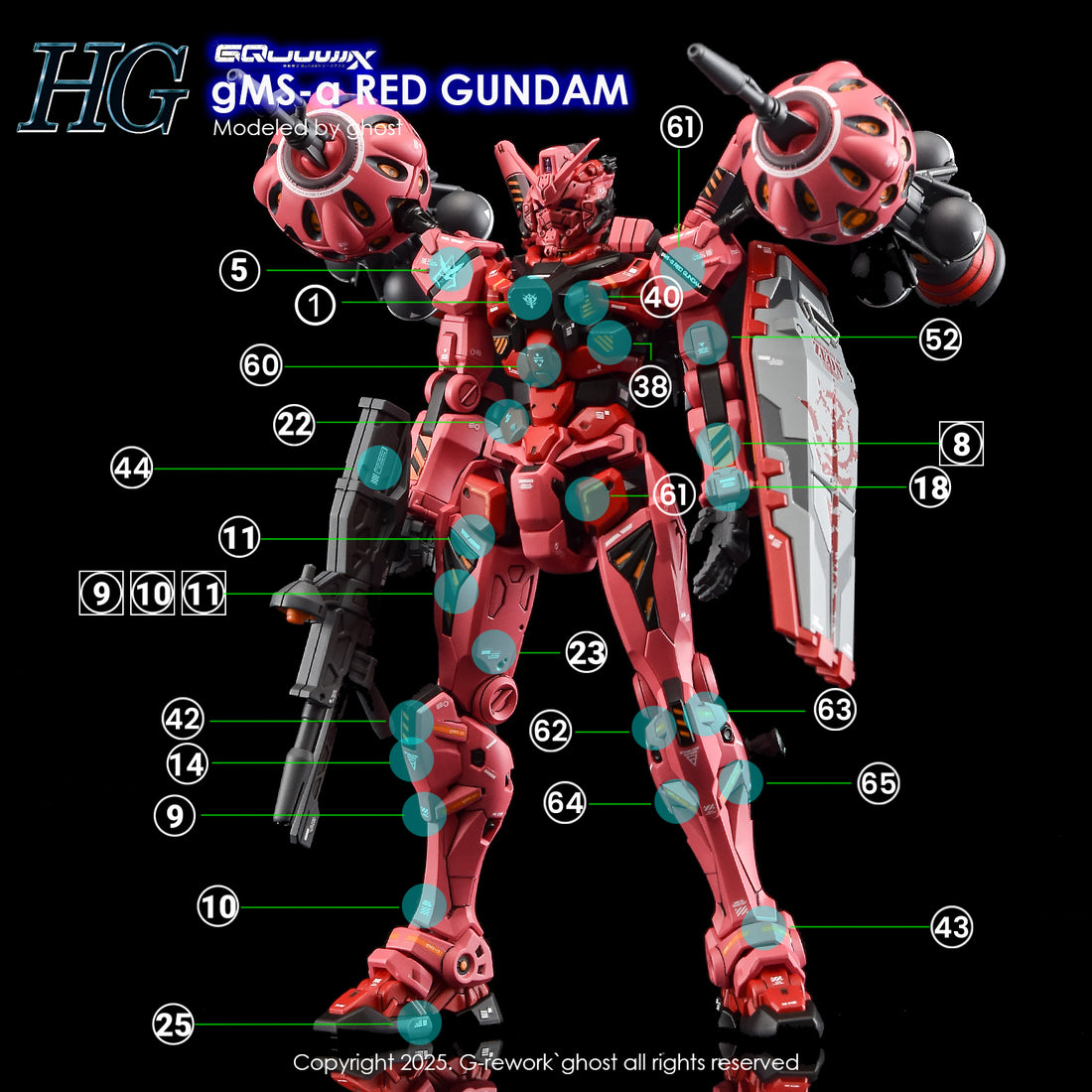 G-Rework [HG] [GQX] RED GUNDAM