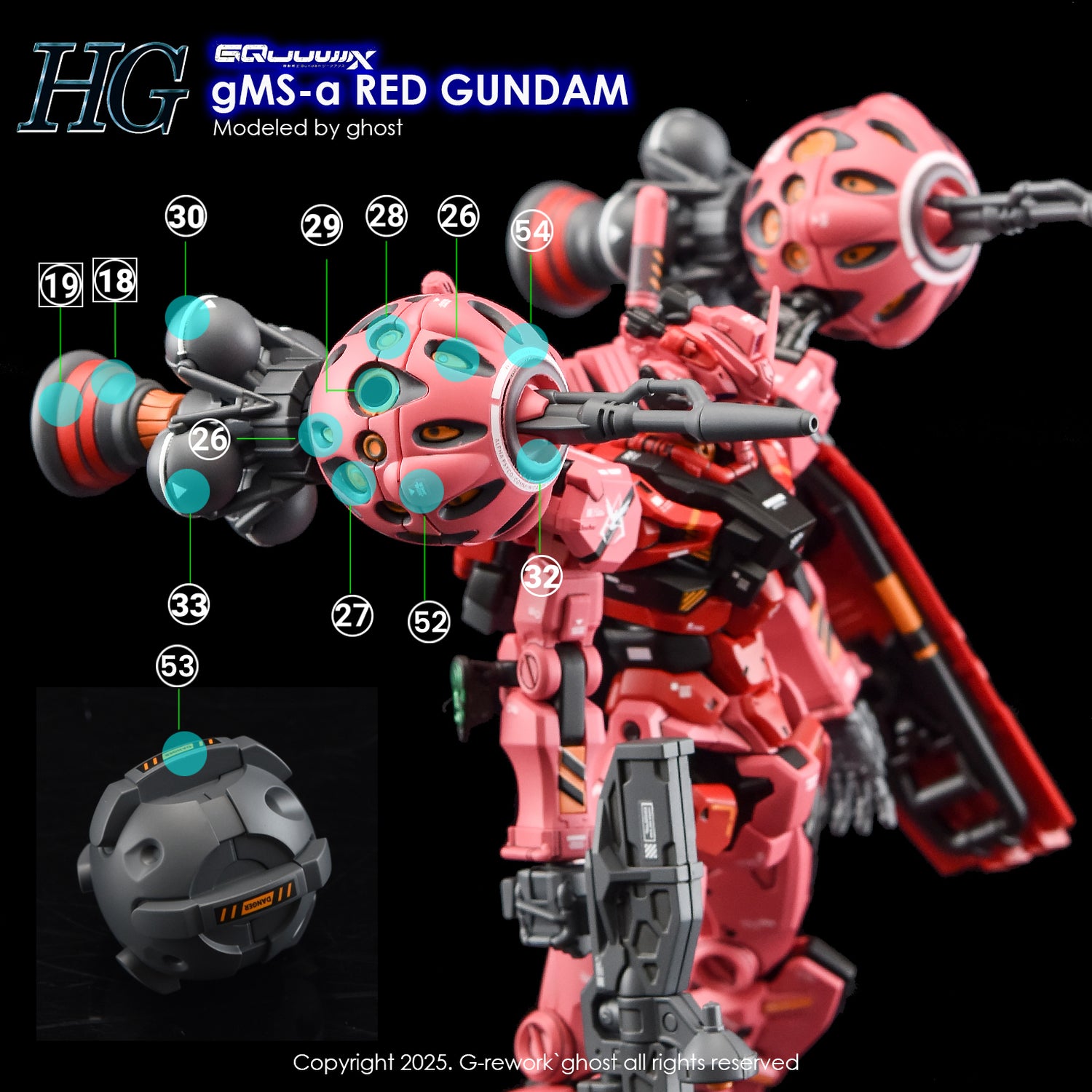 G-Rework [HG] [GQX] RED GUNDAM