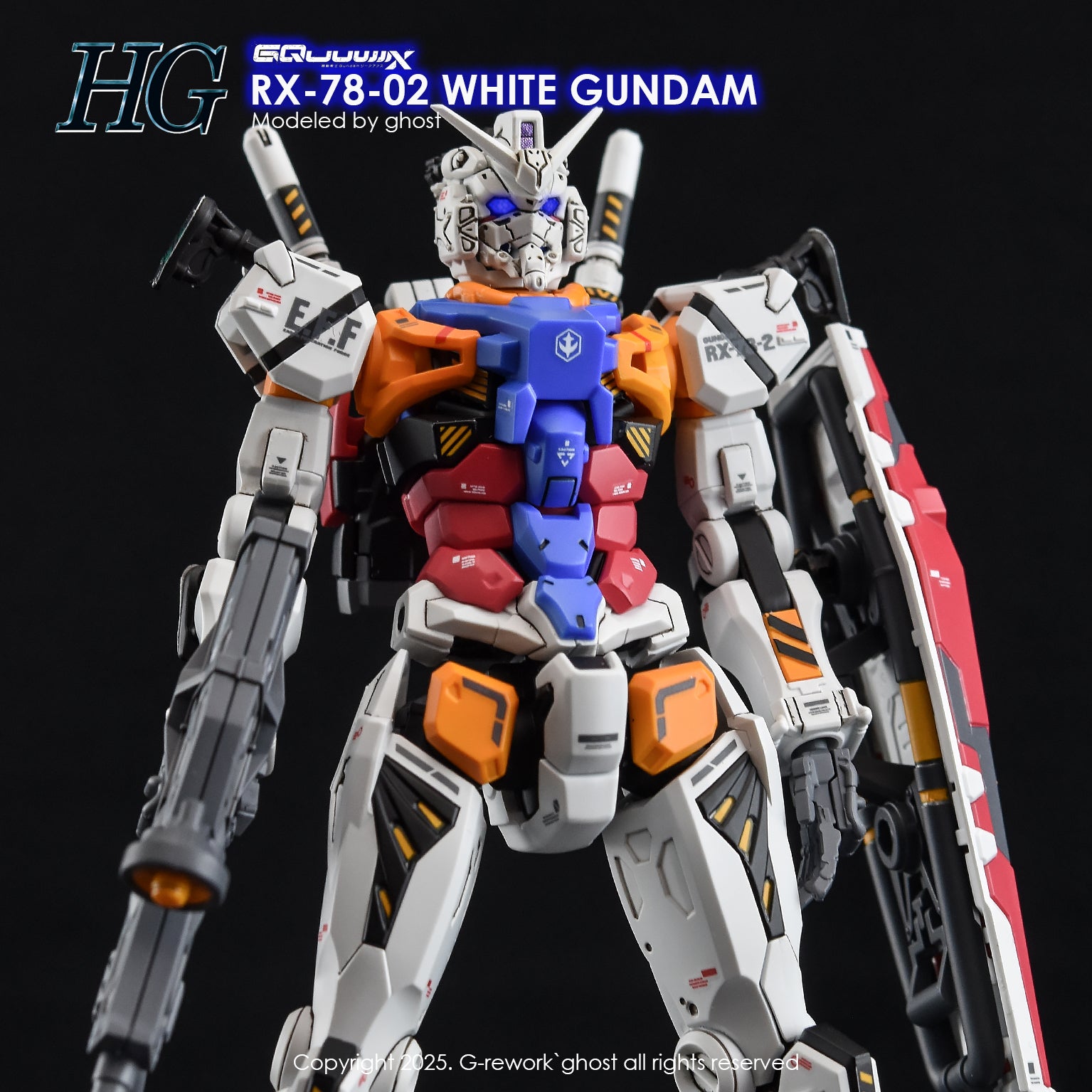 G-Rework Decal [HG] [GQX] WHITE GUNDAM