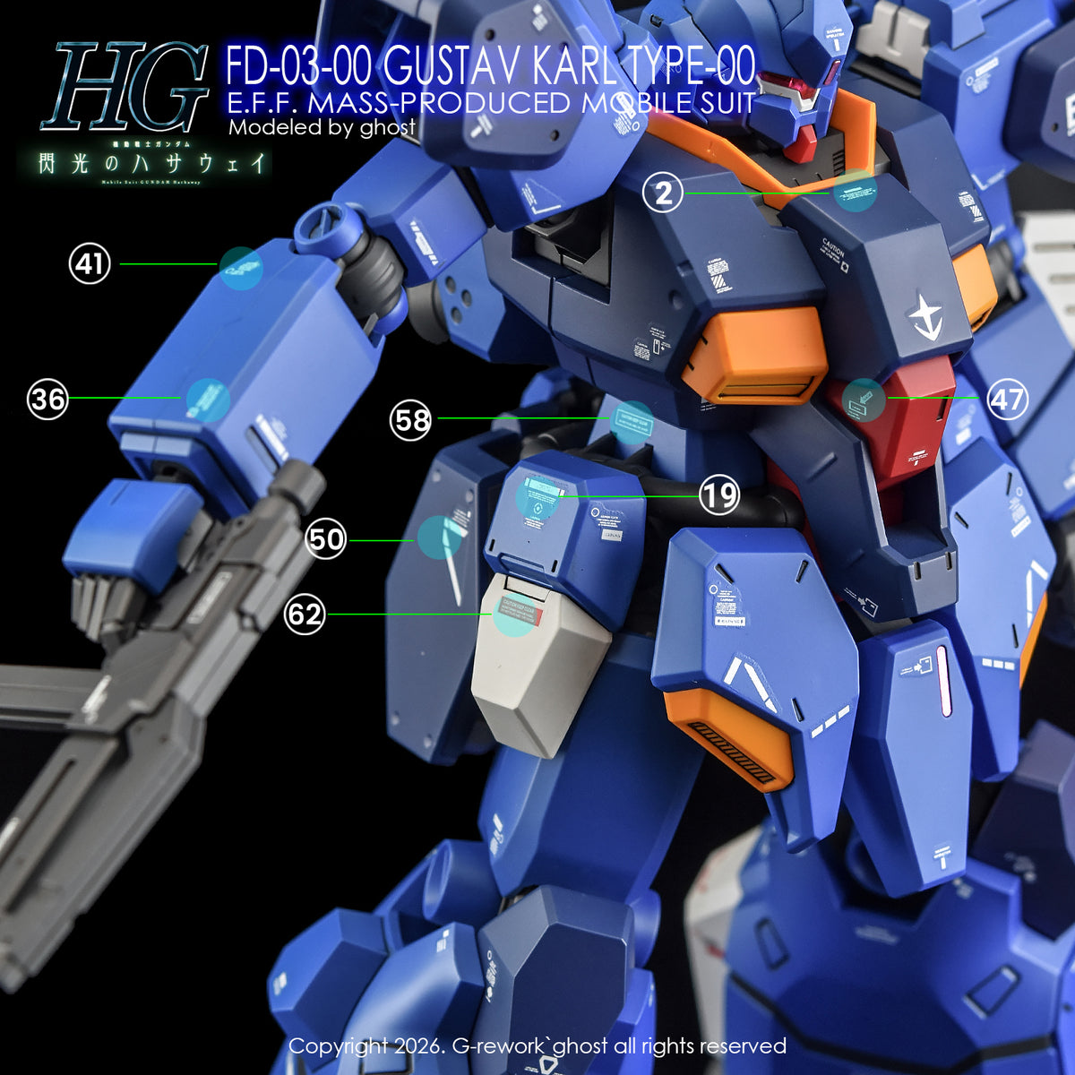 G-Rework Decal [HG] GUSTAV KARL TYPE-00