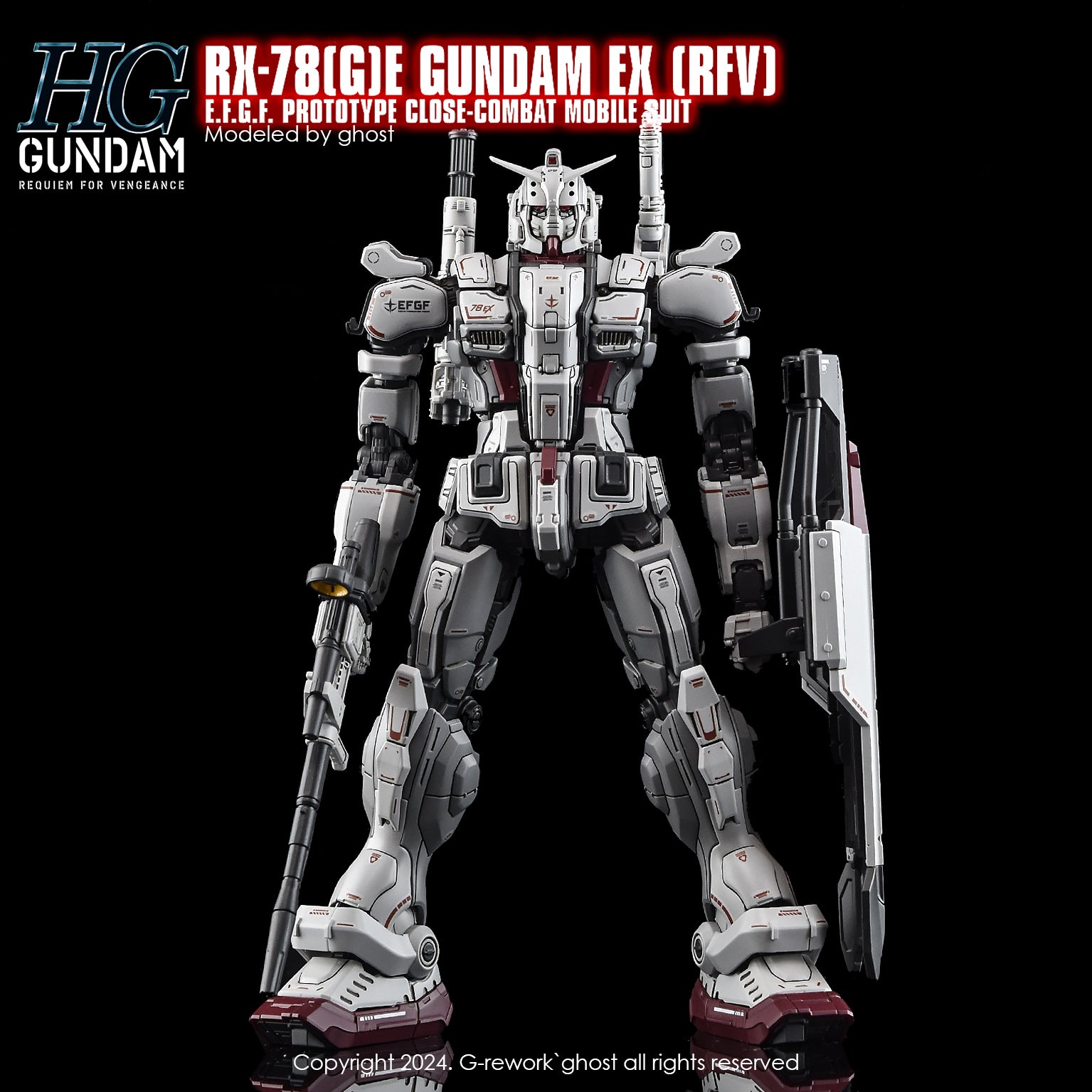 ガンプラ全塗装】HGガンダムEXをカッコよく仕上げる6つの
