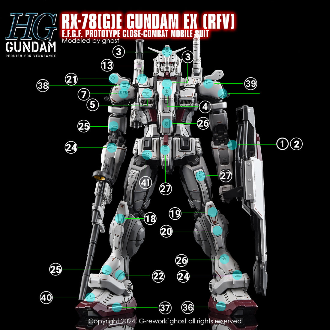 G-Rework [HG] [RFV] RX-78[G]E GUNDAM EX
