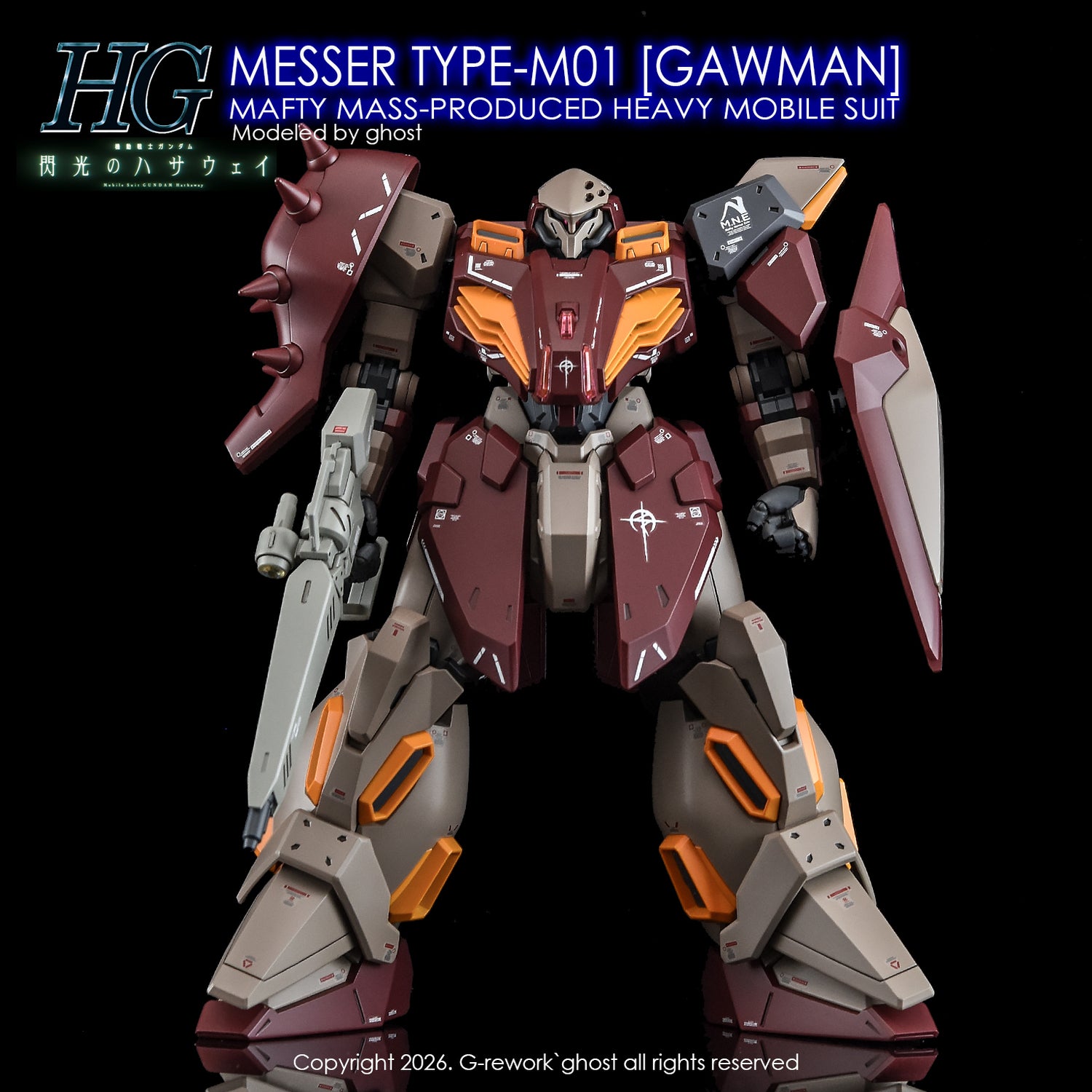 G-Rework Decal [HG] MESSER TYPE-M01 GAWMAN USE
