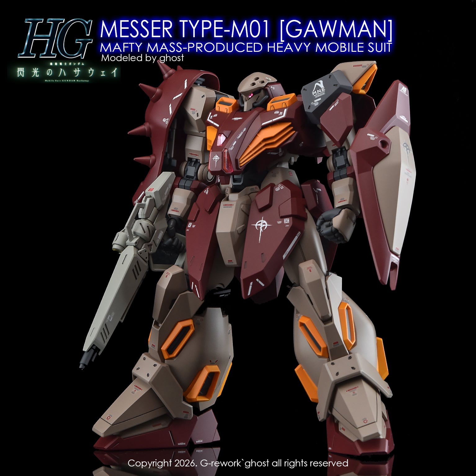 G-Rework Decal [HG] MESSER TYPE-M01 GAWMAN USE
