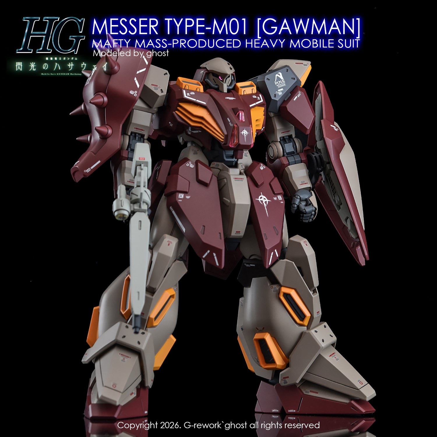 G-Rework Decal [HG] MESSER TYPE-M01 GAWMAN USE