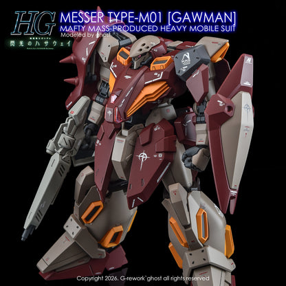 G-Rework Decal [HG] MESSER TYPE-M01 GAWMAN USE