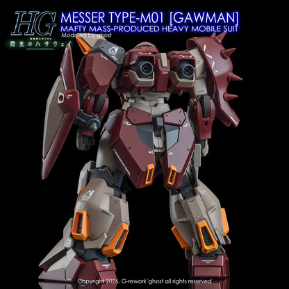 G-Rework Decal [HG] MESSER TYPE-M01 GAWMAN USE
